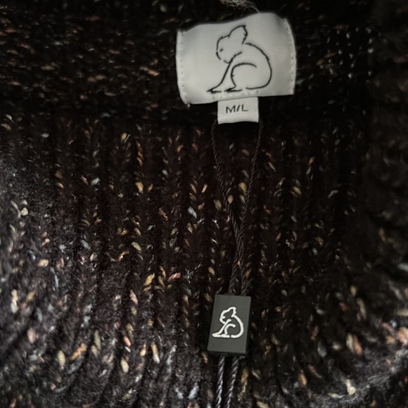 Kuwallatee Confetti cowl neck sweater M/L - Picture 2 of 7